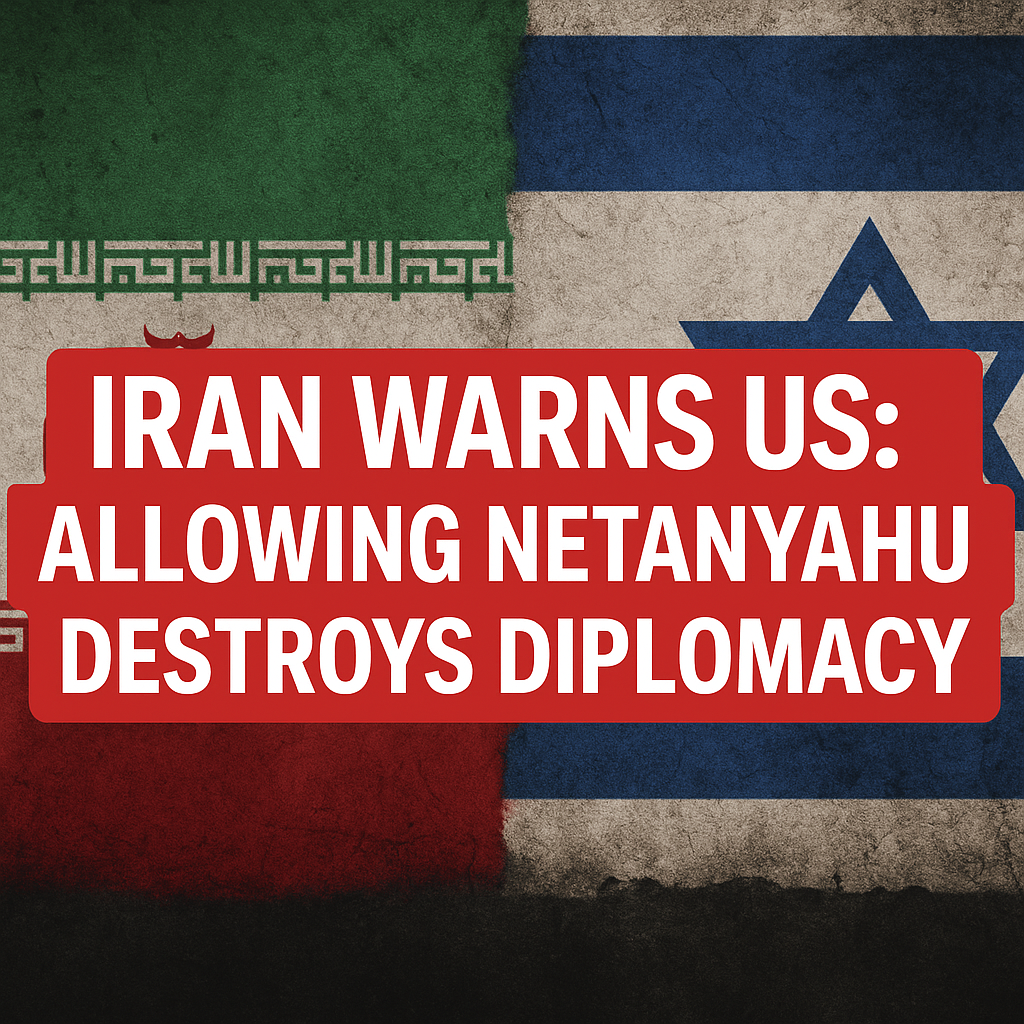 Illustration of Iran Warns US: Allowing Netanyahu Destroys Diplomacy