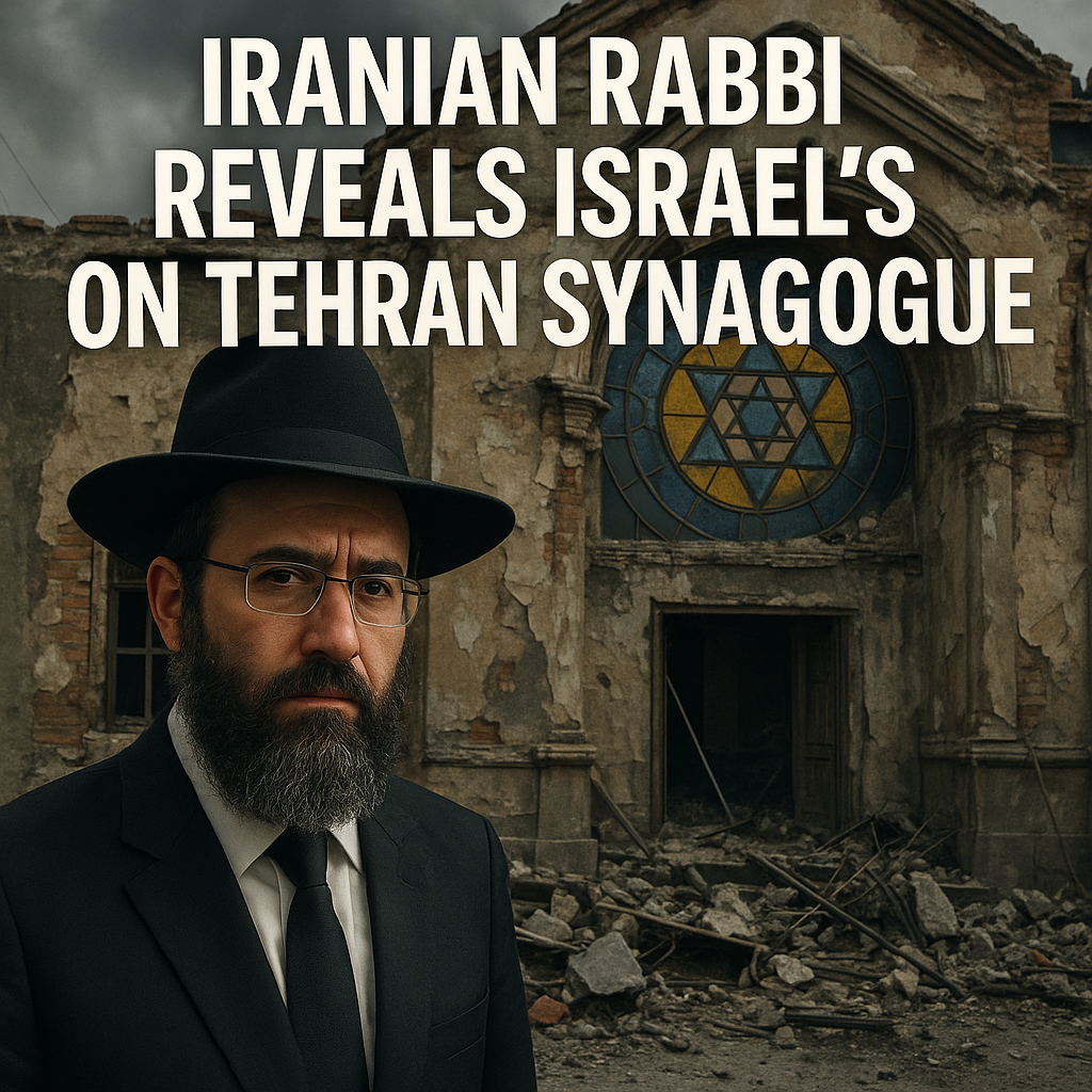 Illustration of Iranian Rabbi Reveals Israel's Attack on Tehran Synagogue