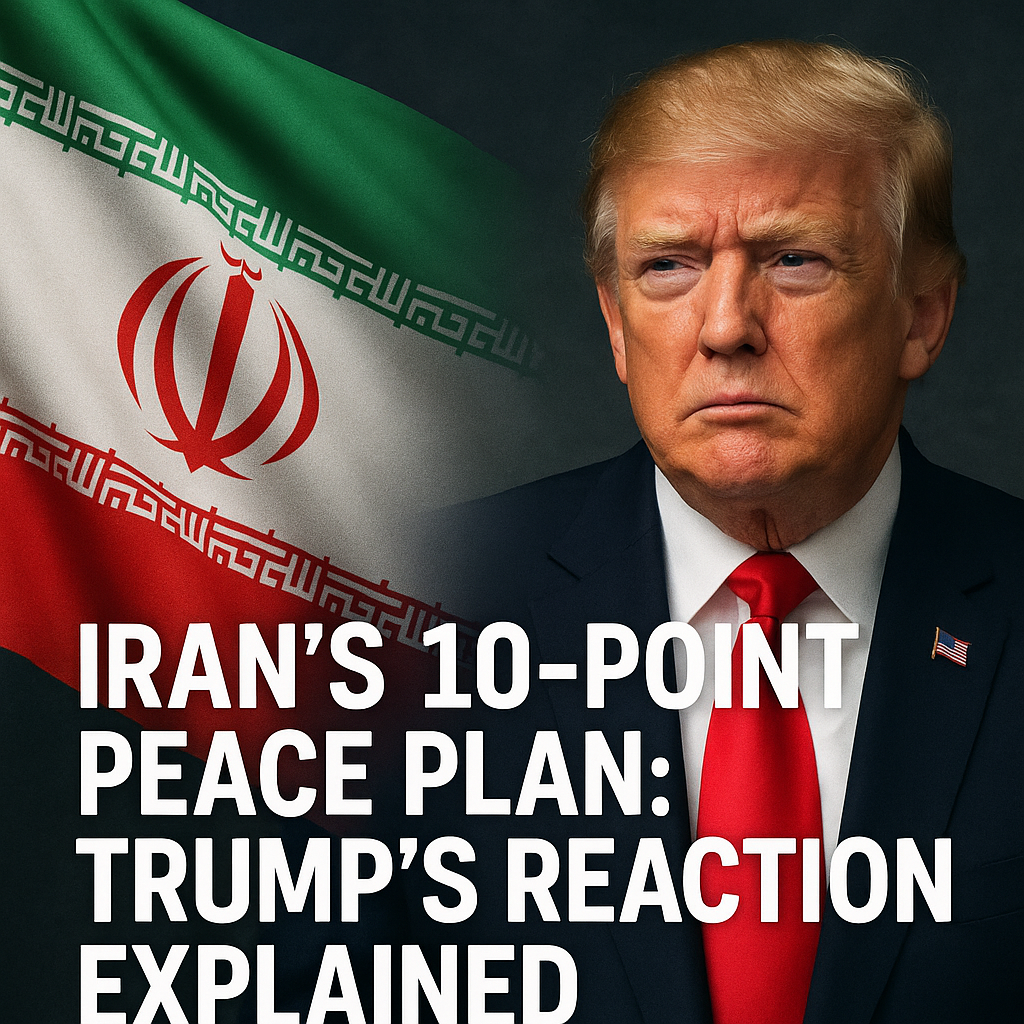Illustration of Iran's 10-Point Peace Plan: Trump's Reaction Explained