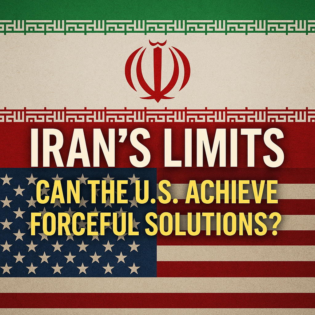 Illustration of Iran's Limits: Can the US Achieve Forceful Solutions?