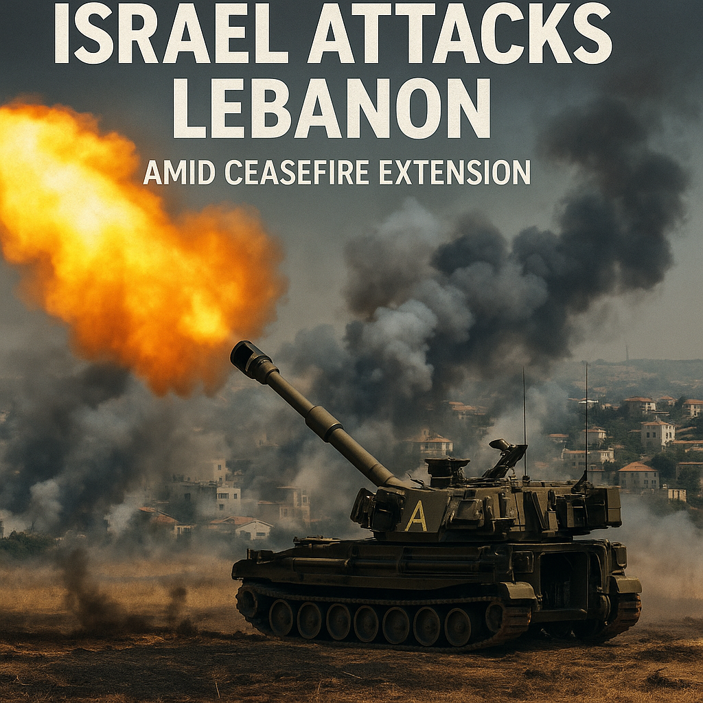Illustration of Israel Attacks Lebanon Amid Ceasefire Extension