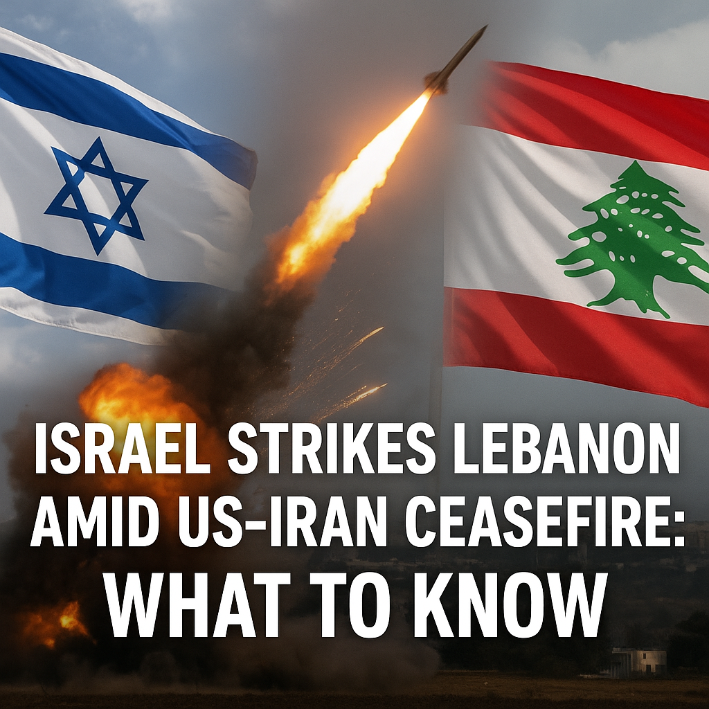 Illustration of Israel Strikes Lebanon Amid US-Iran Ceasefire: What to Know