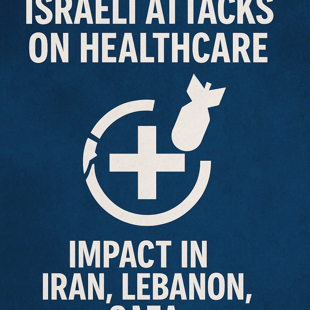 Illustration of Israeli Attacks on Healthcare: Impact in Iran, Lebanon, Gaza