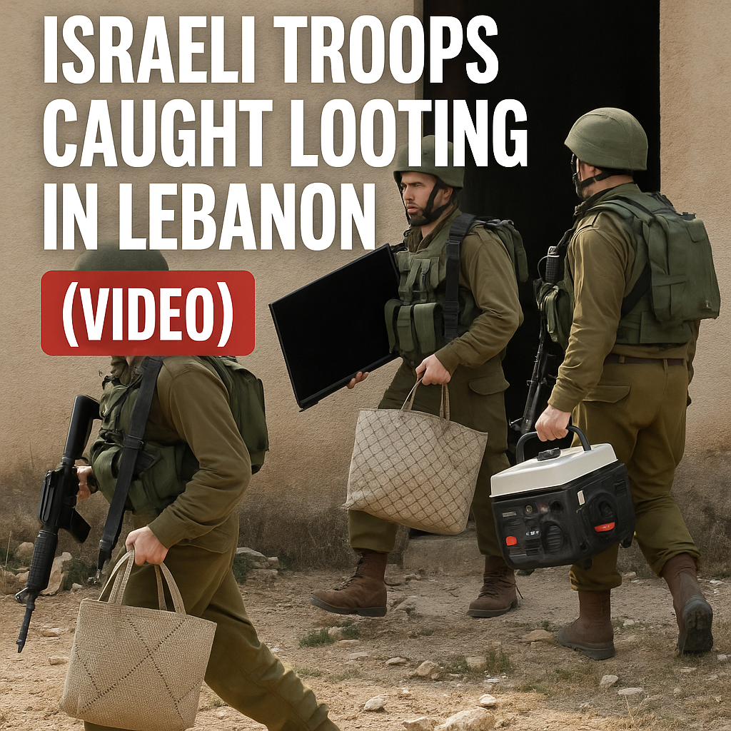 Illustration of Israeli Troops Caught Looting in Lebanon (VIDEO)