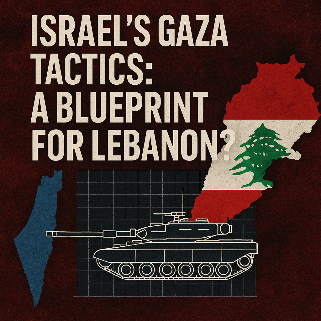 Illustration of Israel's Gaza Tactics: A Blueprint for Lebanon?