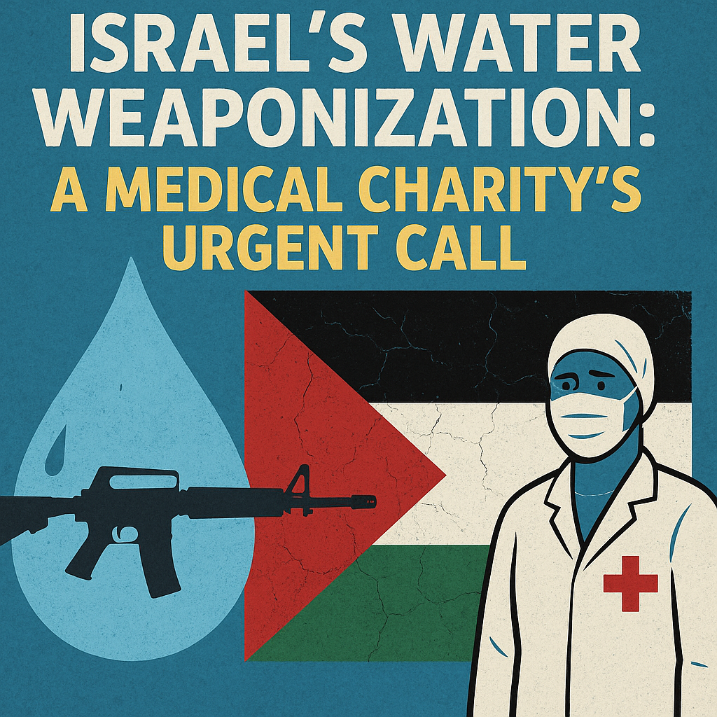 Illustration of Israel's Water Weaponization: A Medical Charity's Urgent Call
