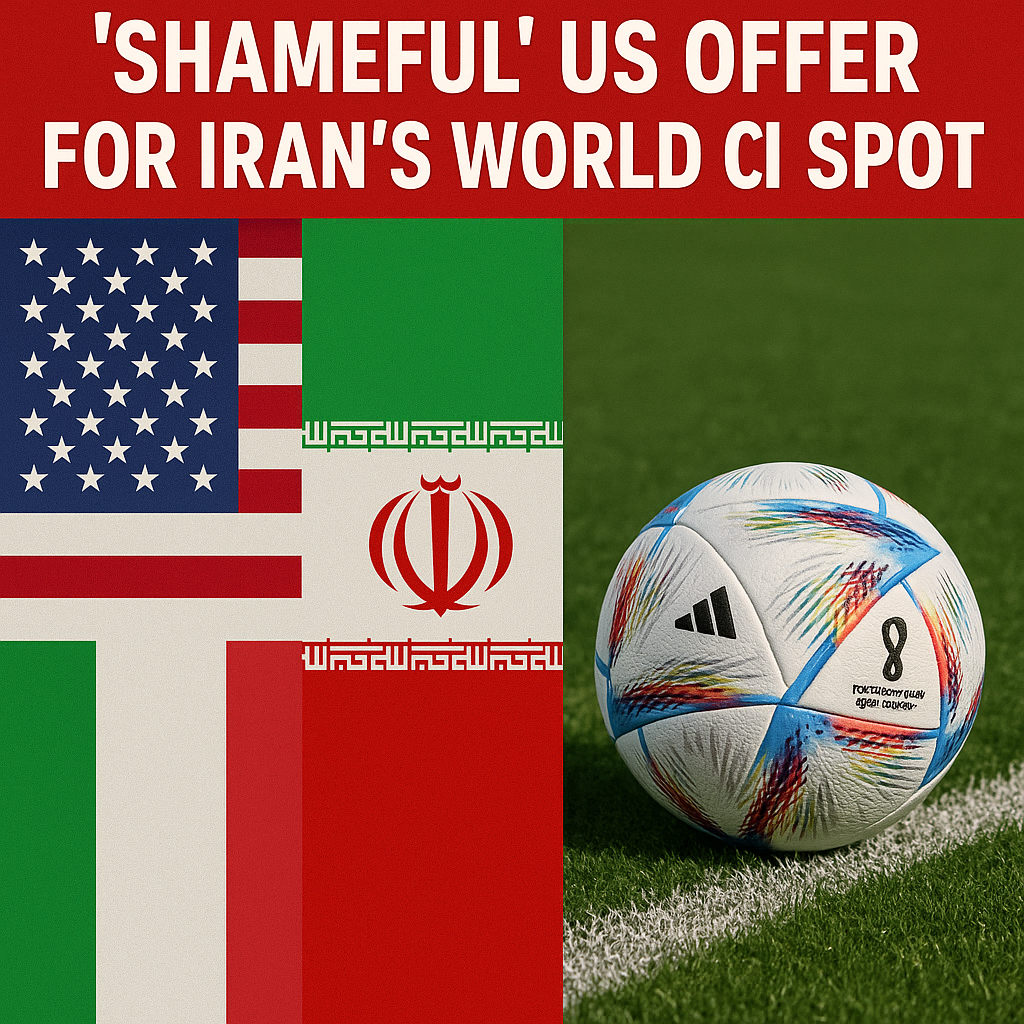 Illustration of Italy Rejects 'Shameful' US Offer for Iran's World Cup Spot