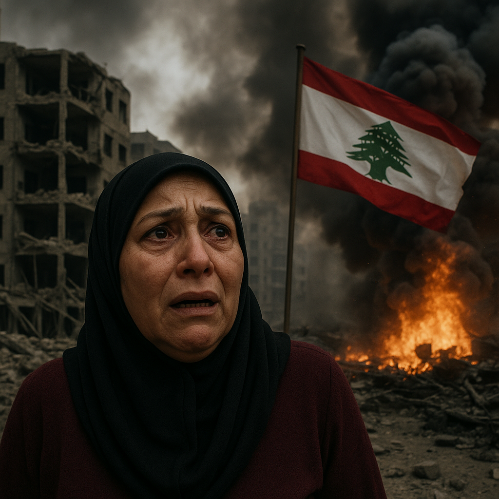 Illustration of Lebanese Fear Grows Amid Israel's Devastating Attacks