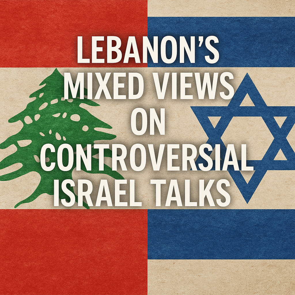 Illustration of Lebanon's Mixed Views on Controversial Israel Talks