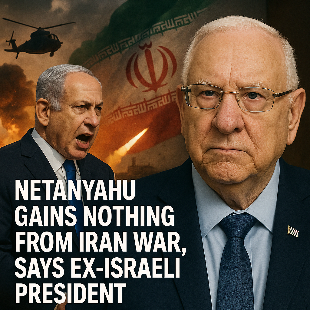 Illustration of Netanyahu Gains Nothing from Iran War, Says Ex-Israeli President