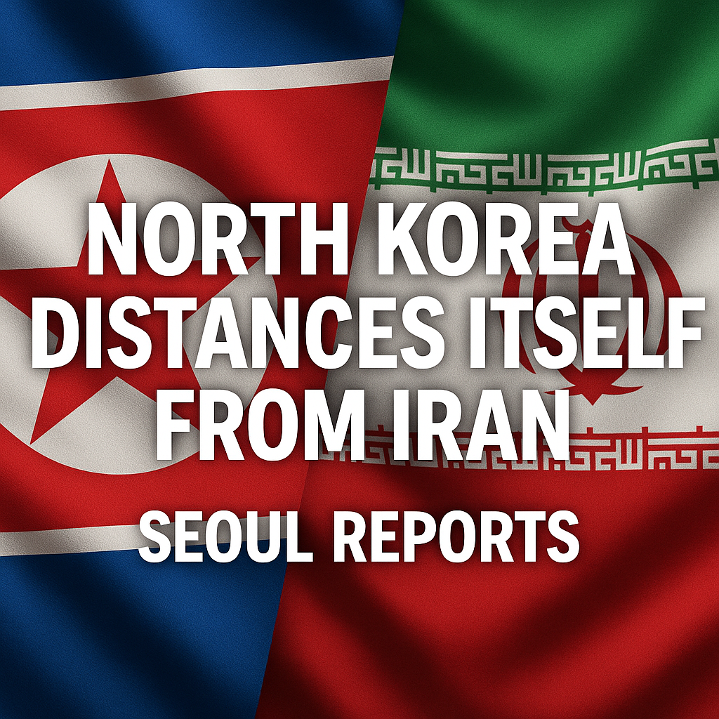 Illustration of North Korea Distances Itself from Iran, Seoul Reports