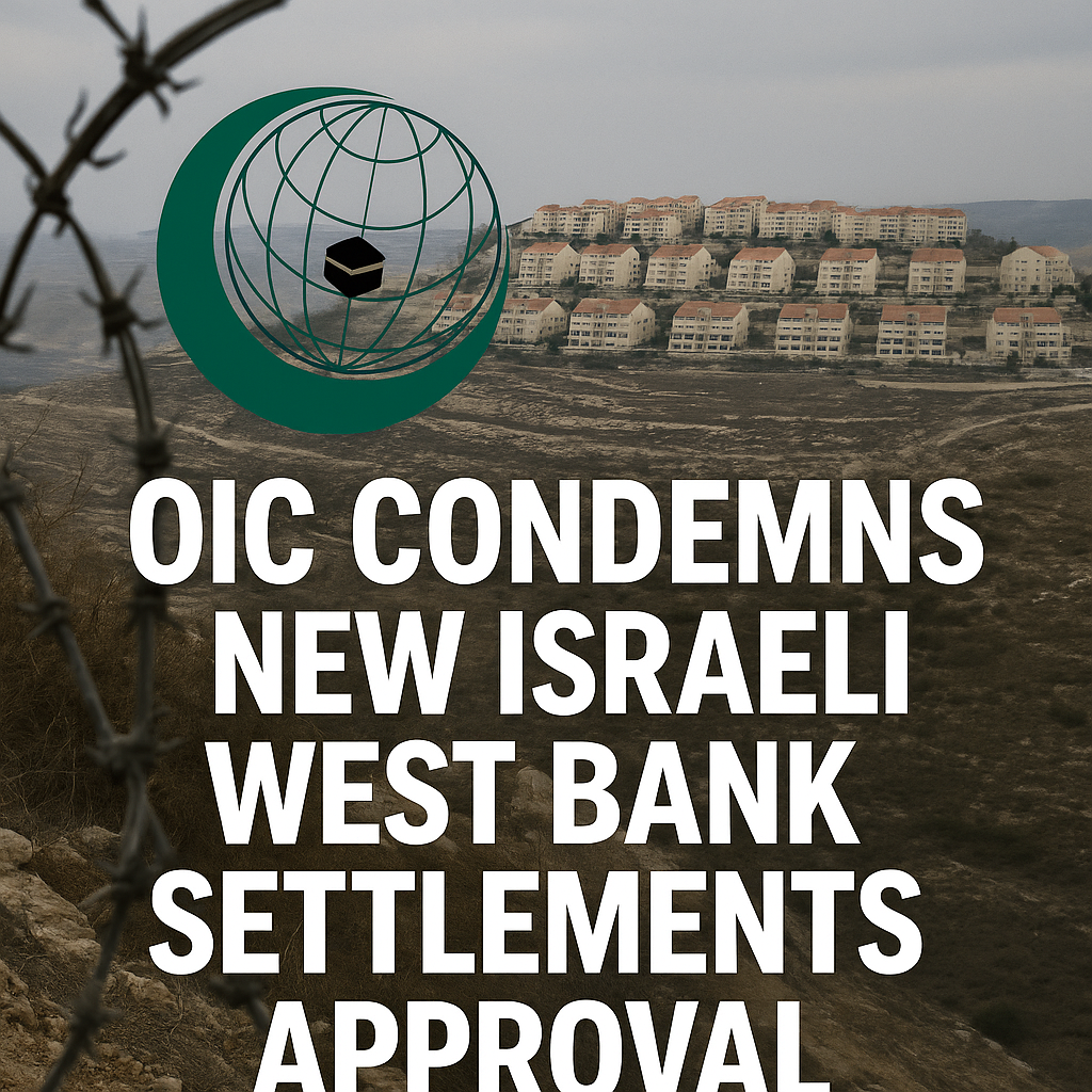 Illustration of OIC Condemns New Israeli West Bank Settlements Approval