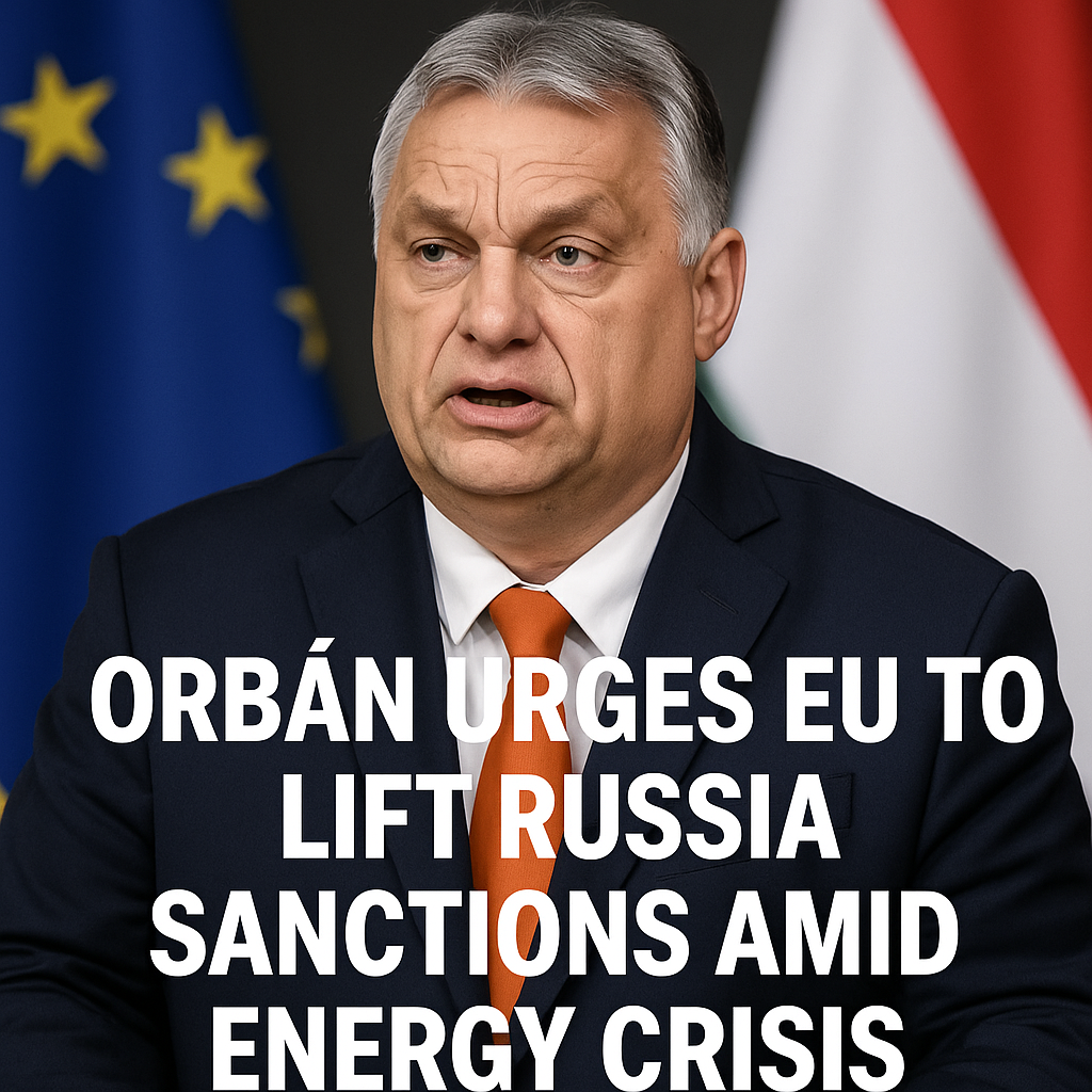 Illustration of Orban Urges EU to Lift Russia Sanctions Amid Energy Crisis