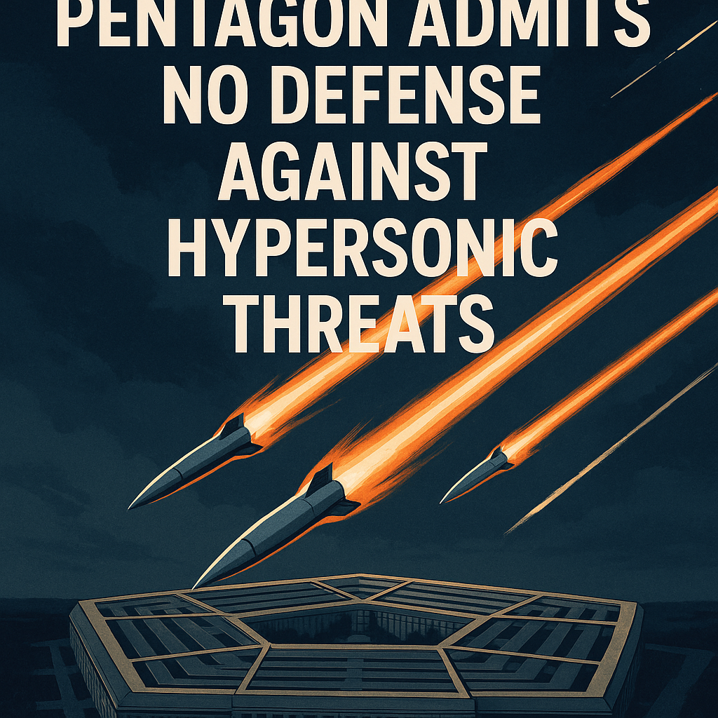 Illustration of Pentagon Admits No Defense Against Hypersonic Threats