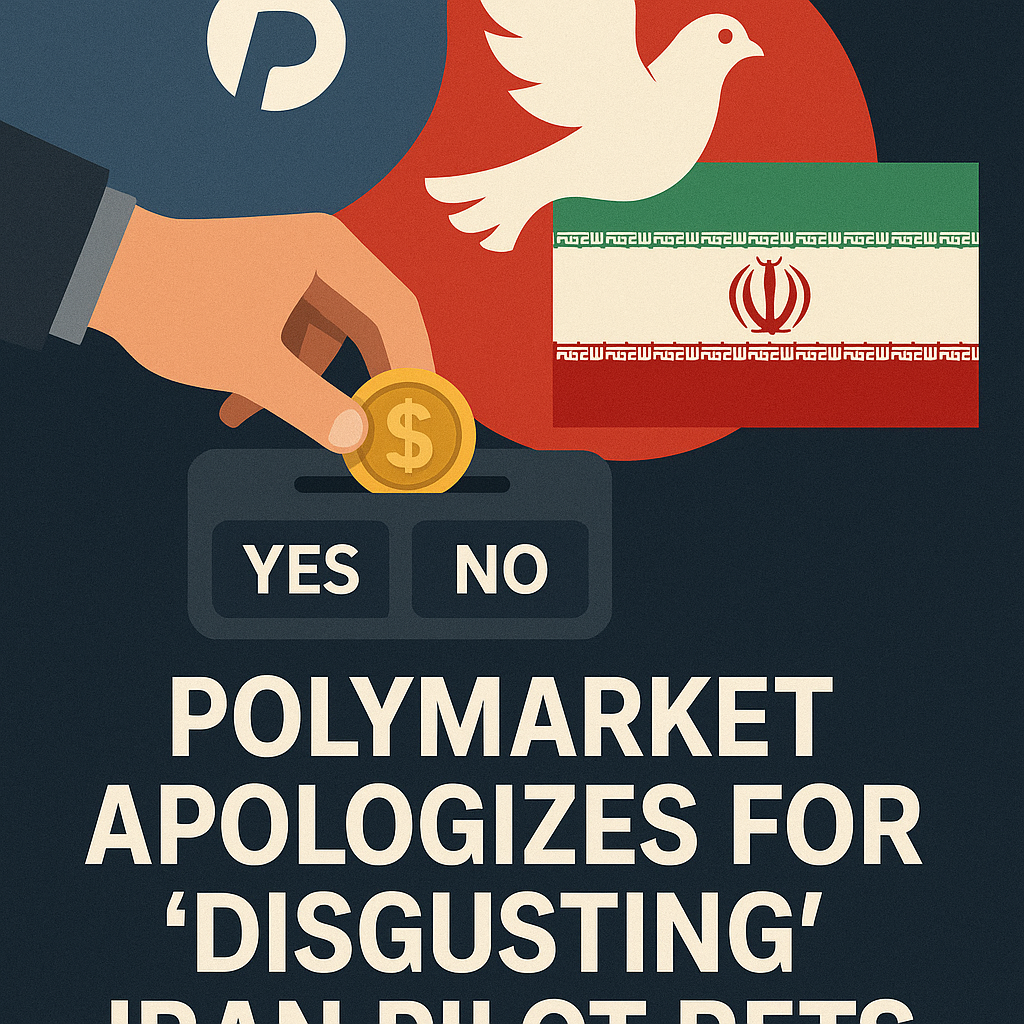 Illustration of Polymarket Apologizes for 'Disgusting' Iran Pilot Bets