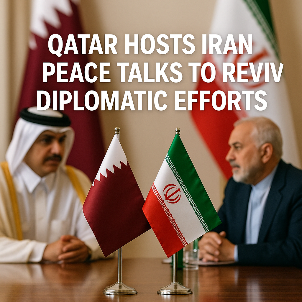Illustration of Qatar Hosts Iran Peace Talks to Revive Diplomatic Efforts