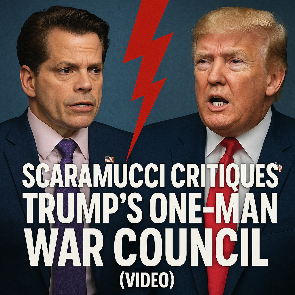 Illustration of Scaramucci Critiques Trump’s One-Man War Council (VIDEO)