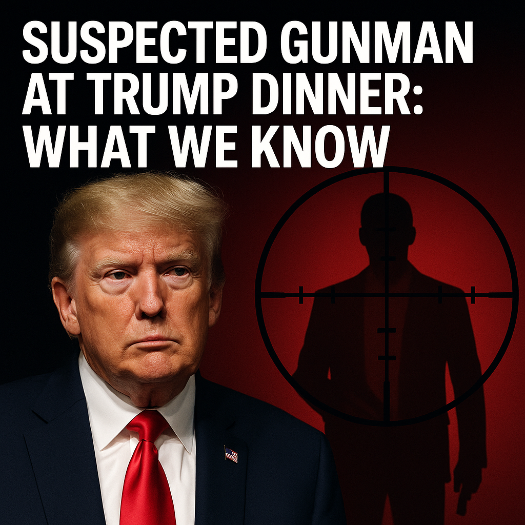 Illustration of Suspected Gunman at Trump Dinner: What We Know