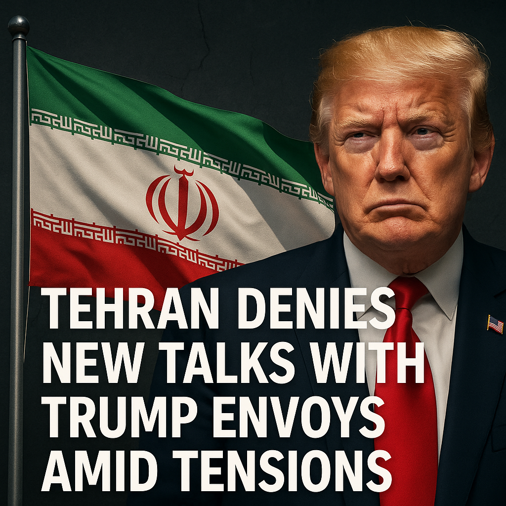 Illustration of Tehran Denies New Talks with Trump Envoys Amid Tensions