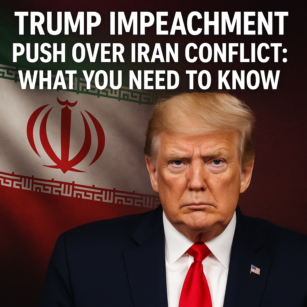 Illustration of Trump Impeachment Push Over Iran Conflict: What You Need to Know