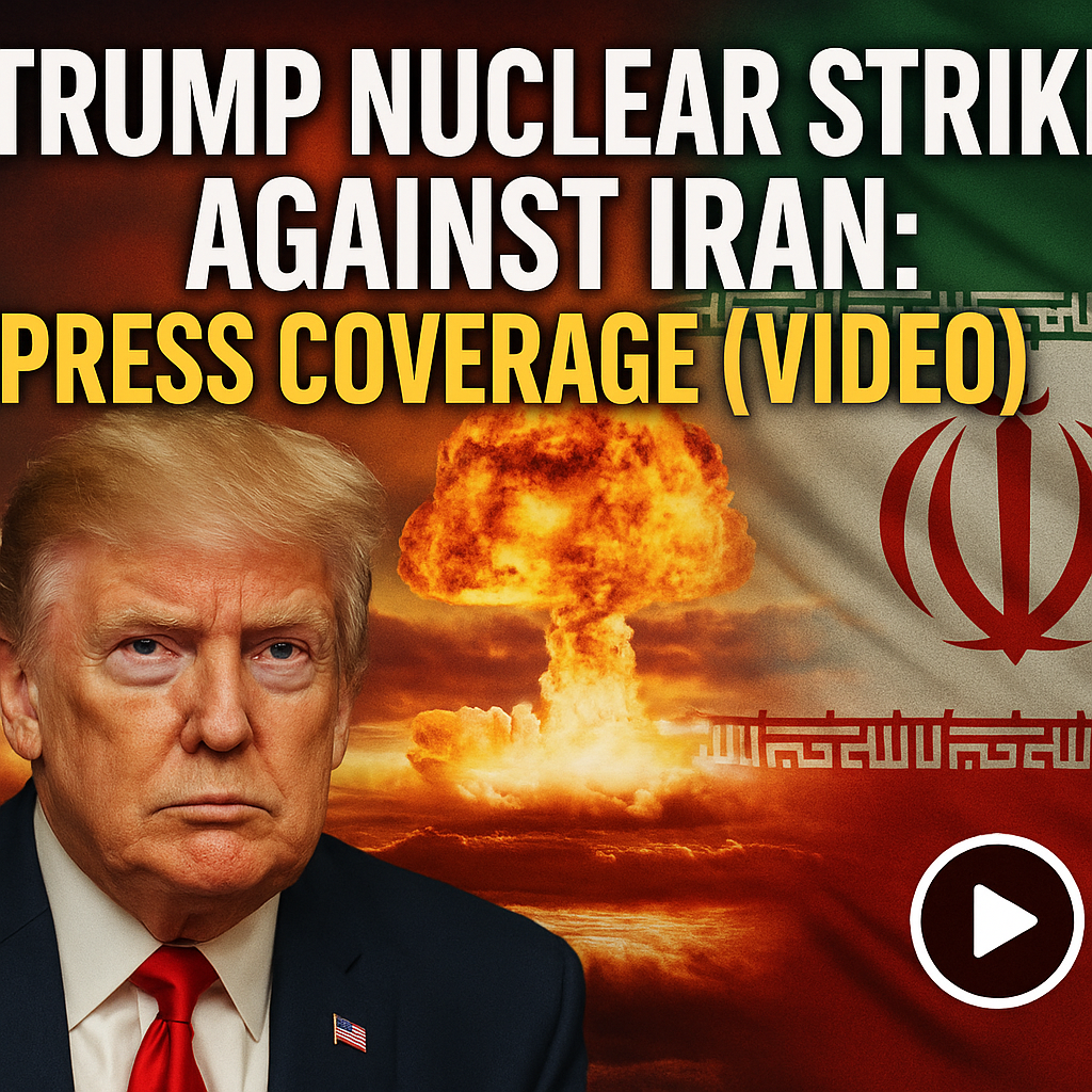 Illustration of Trump Nuclear Strike Against Iran: Press Coverage (VIDEO)