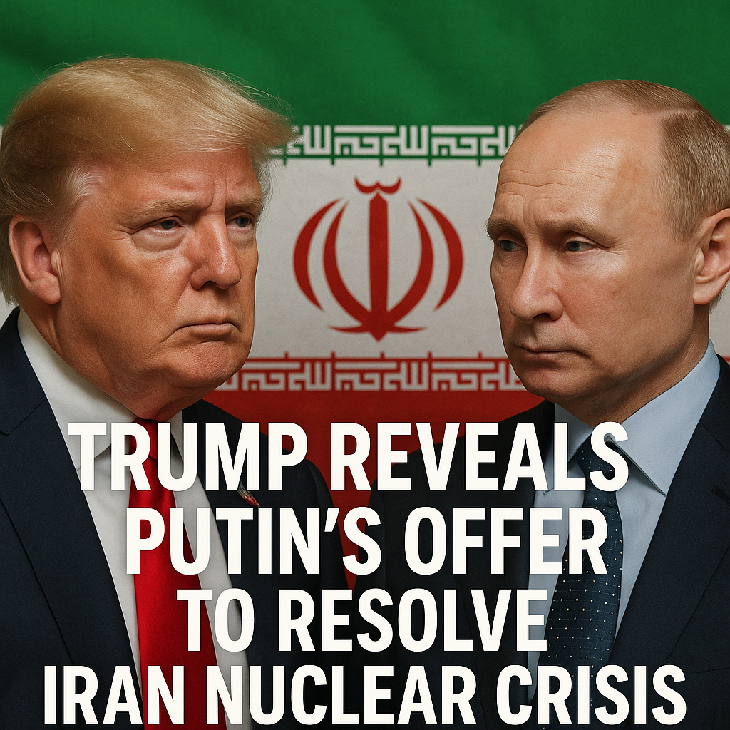 Illustration of Trump Reveals Putin's Offer to Resolve Iran Nuclear Crisis
