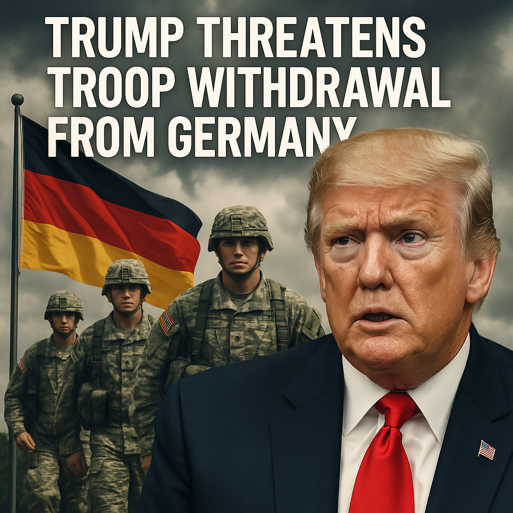 Illustration of Trump Threatens Troop Withdrawal from Germany