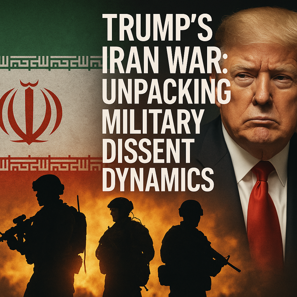 Illustration of Trump’s Iran War: Unpacking Military Dissent Dynamics