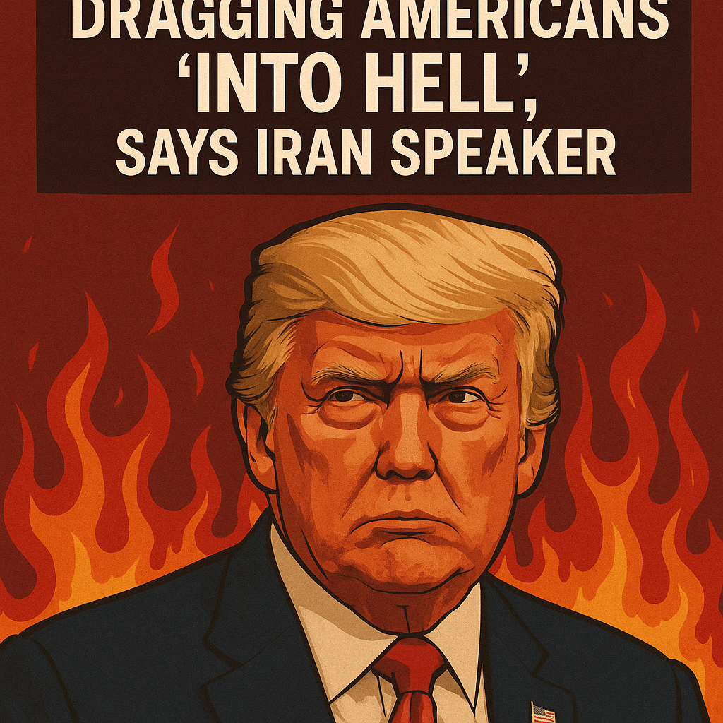 Illustration of Trump's Actions Dragging Americans 'Into Hell', Says Iran Speaker