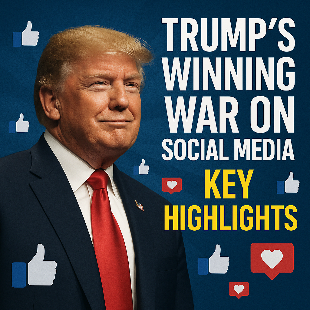 Illustration of Trump's Winning War on Social Media: Key Highlights