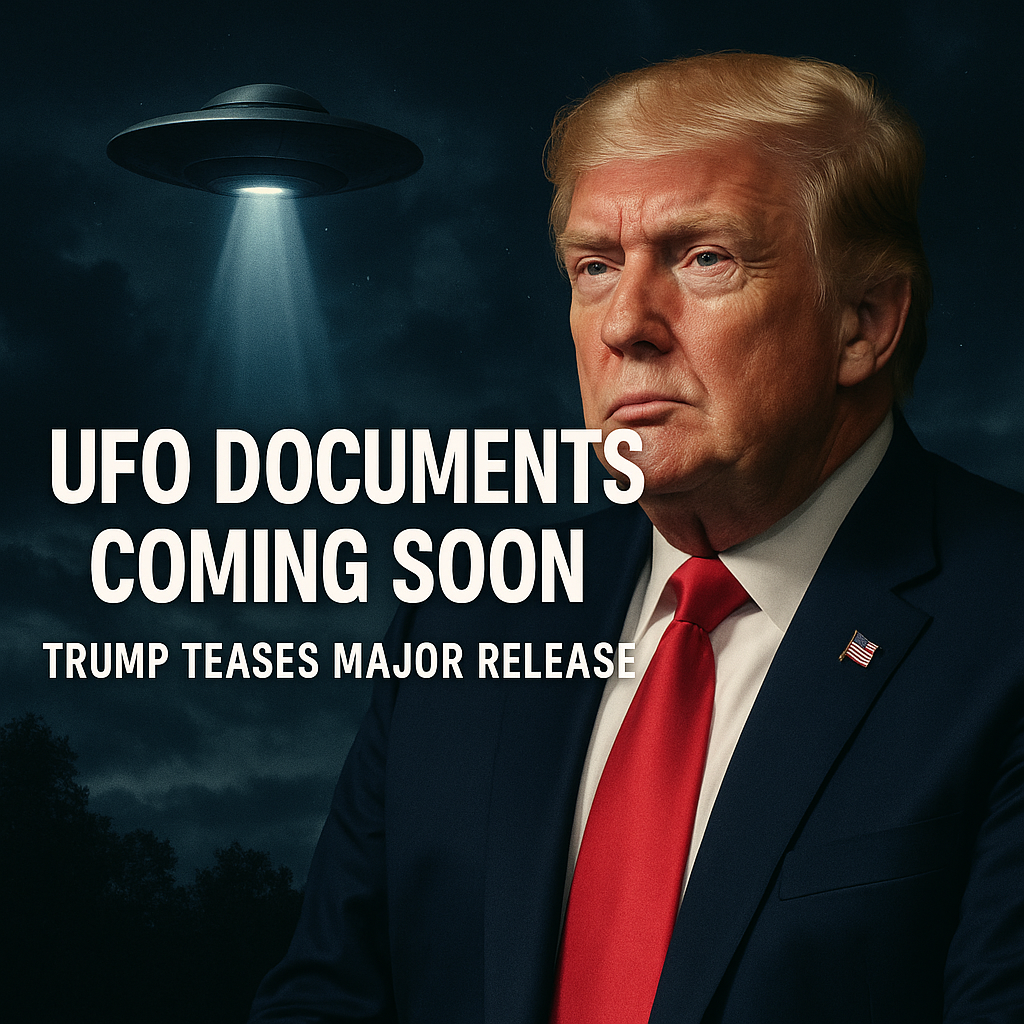 Illustration of UFO Documents Coming Soon: Trump Teases Major Release