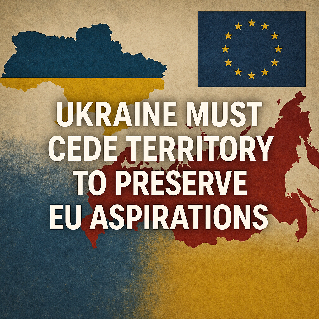 Illustration of Ukraine Must Cede Territory to Preserve EU Aspirations