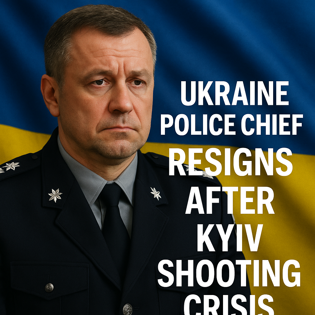 Illustration of Ukraine Police Chief Resigns After Kyiv Shooting Crisis