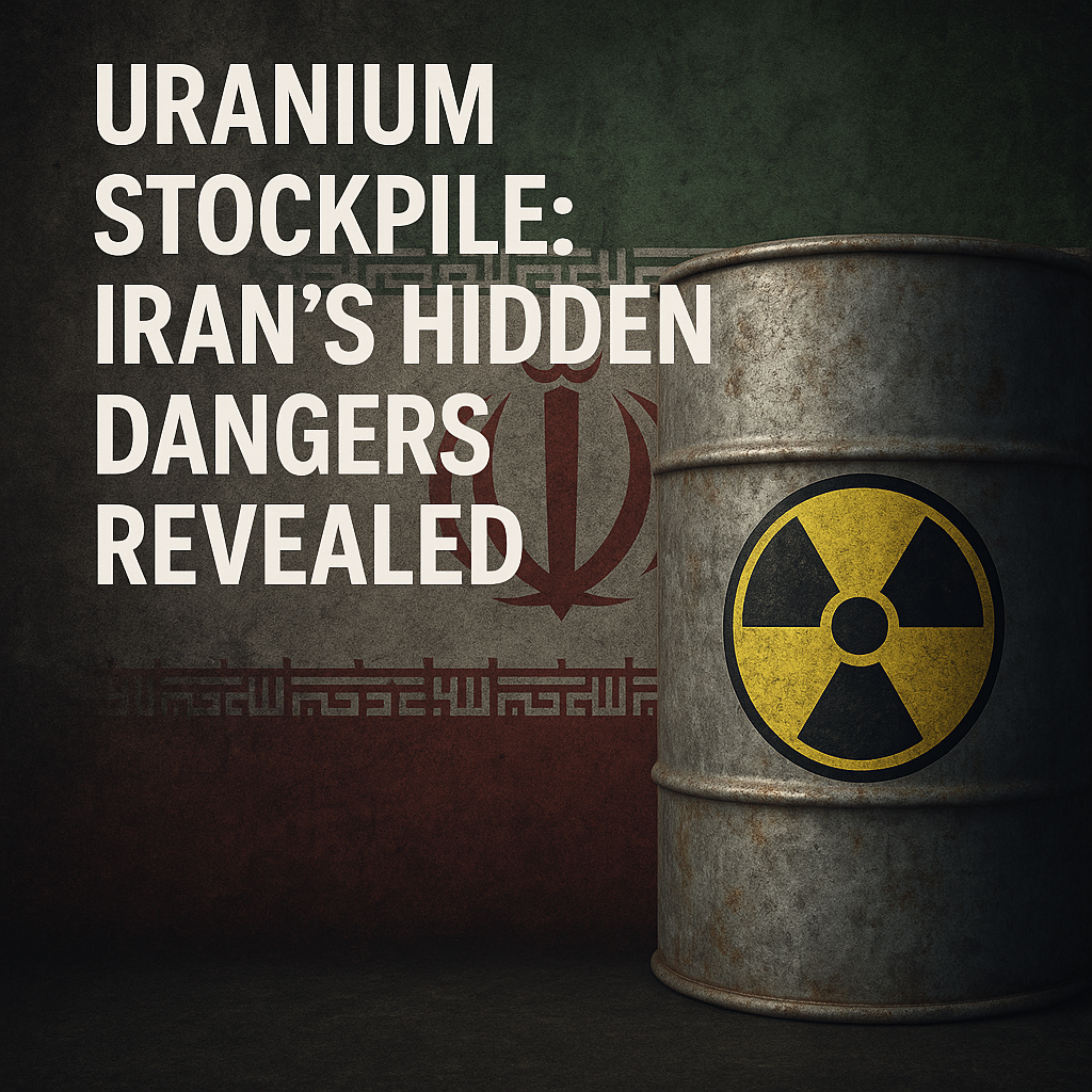 Illustration of Uranium Stockpile: Iran's Hidden Dangers Revealed