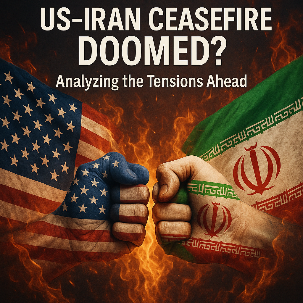 Illustration of US-Iran Ceasefire Doomed? Analyzing the Tensions Ahead