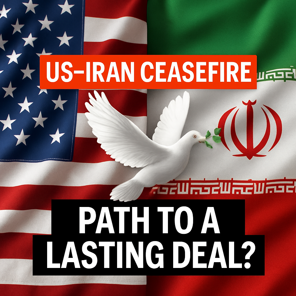 Illustration of US-Iran Ceasefire: Path to a Lasting Deal?