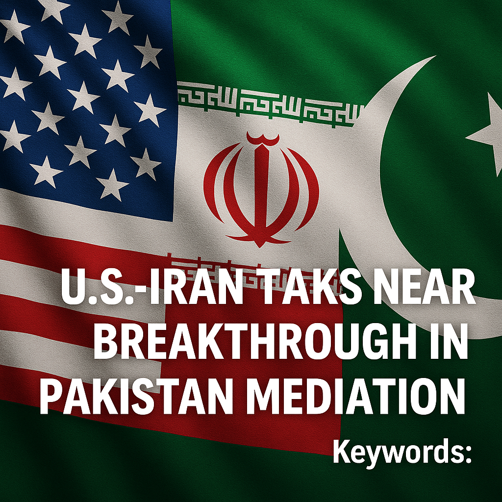 Illustration of US-Iran Talks Near Breakthrough in Pakistan Mediation