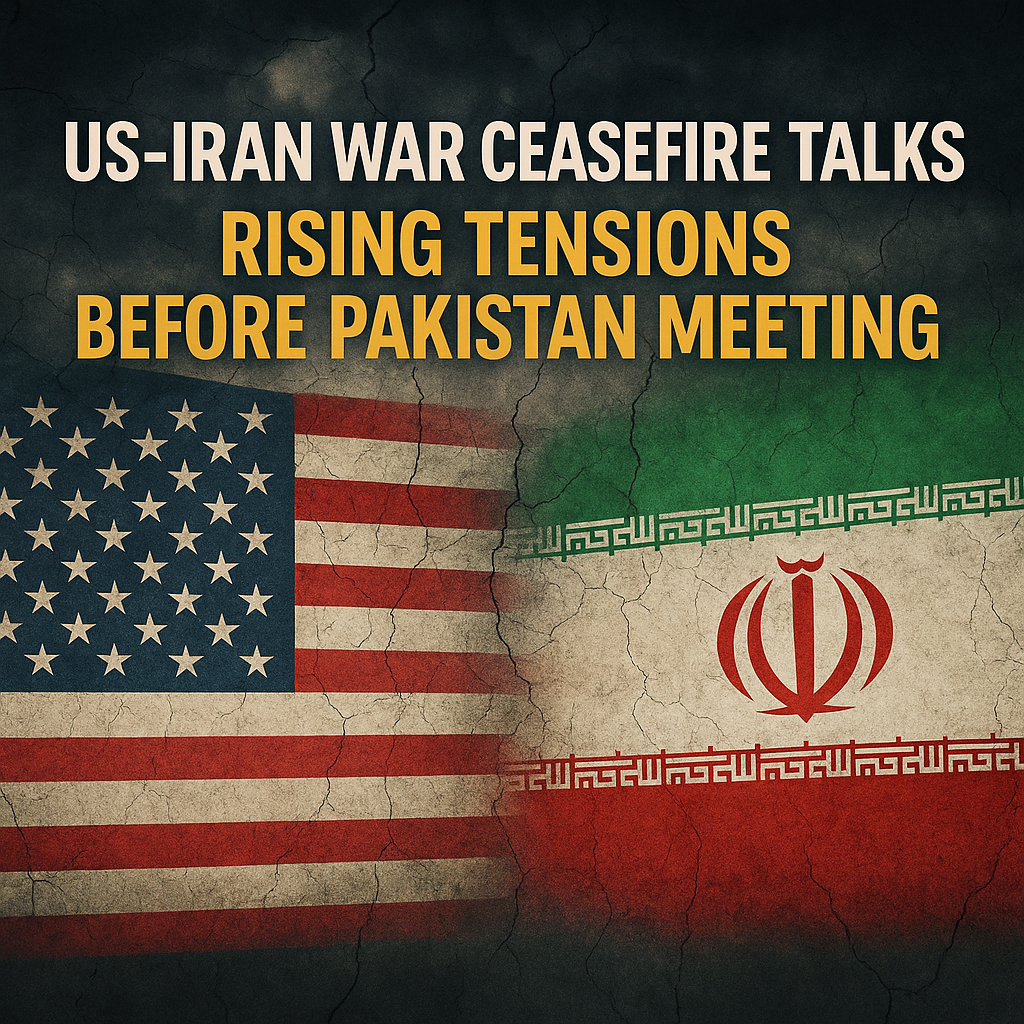 Illustration of US-Iran War Ceasefire Talks: Rising Tensions Before Pakistan Meeting