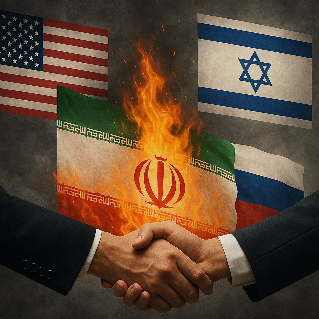 Illustration of US-Israel War on Iran's Impact on Russia-Iran Relations