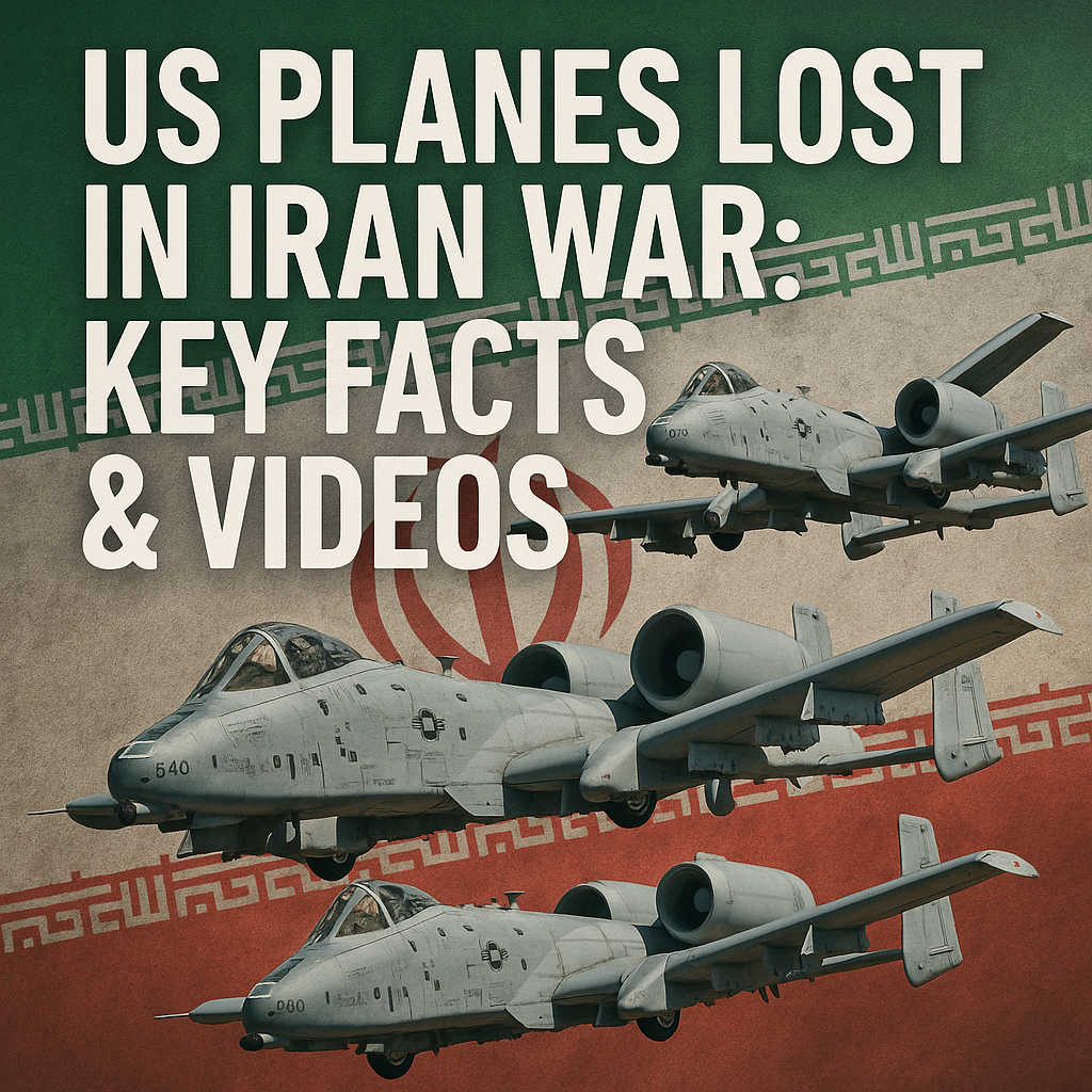 Illustration of US Planes Lost in Iran War: Key Facts & Videos