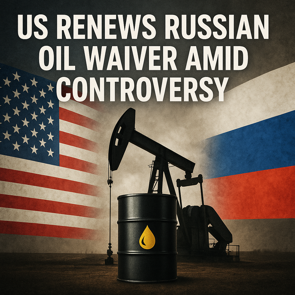 Illustration of US Renews Russian Oil Waiver Amid Controversy