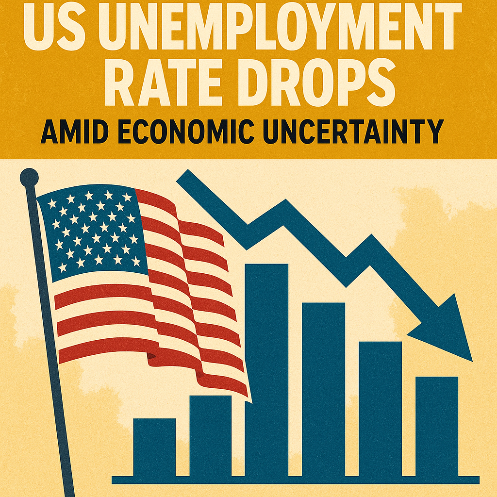 Illustration of US Unemployment Rate Drops Amid Economic Uncertainty