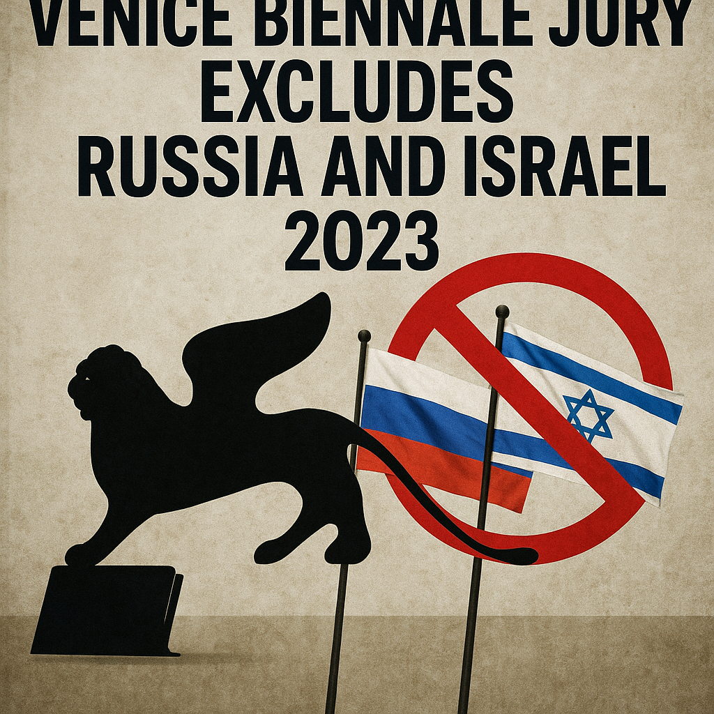 Illustration of Venice Biennale Jury Excludes Russia and Israel 2023
