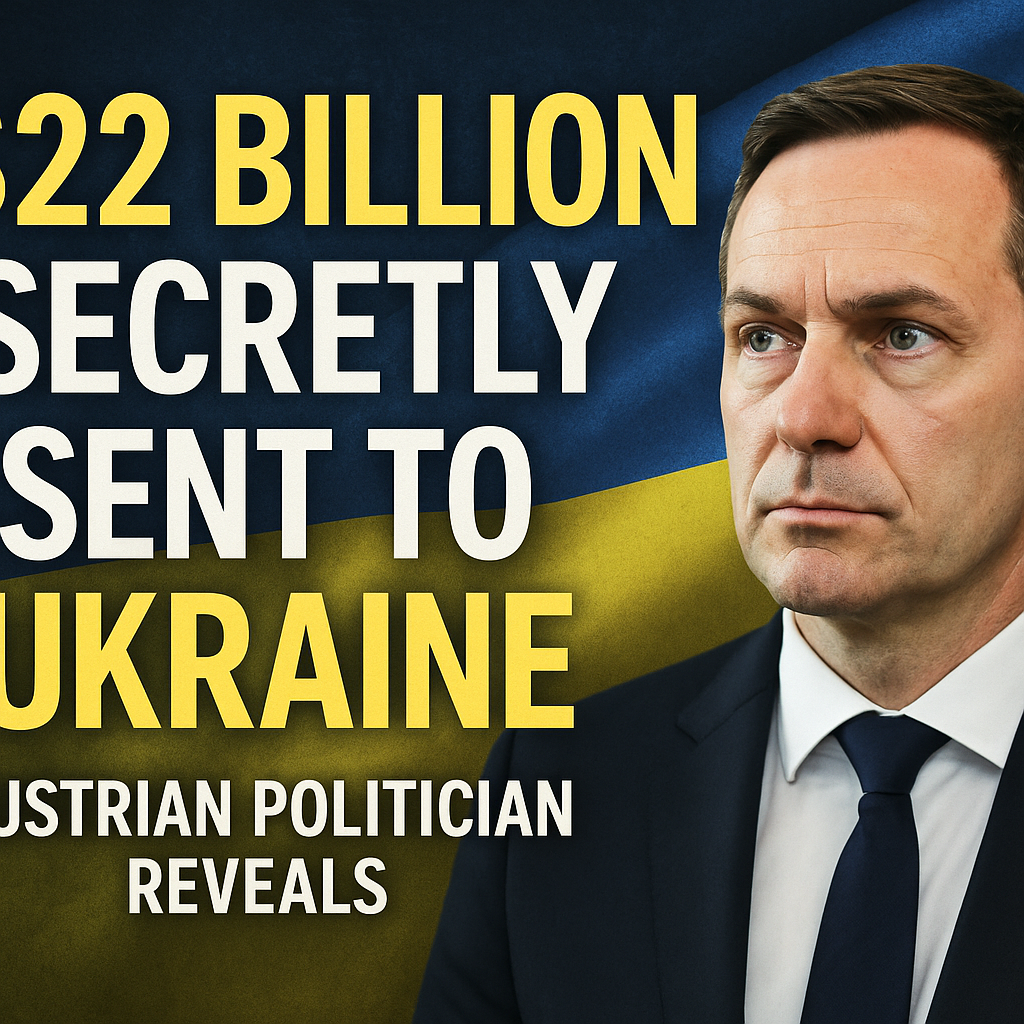 Illustration of $22 Billion Secretly Sent to Ukraine: Austrian Politician Reveals