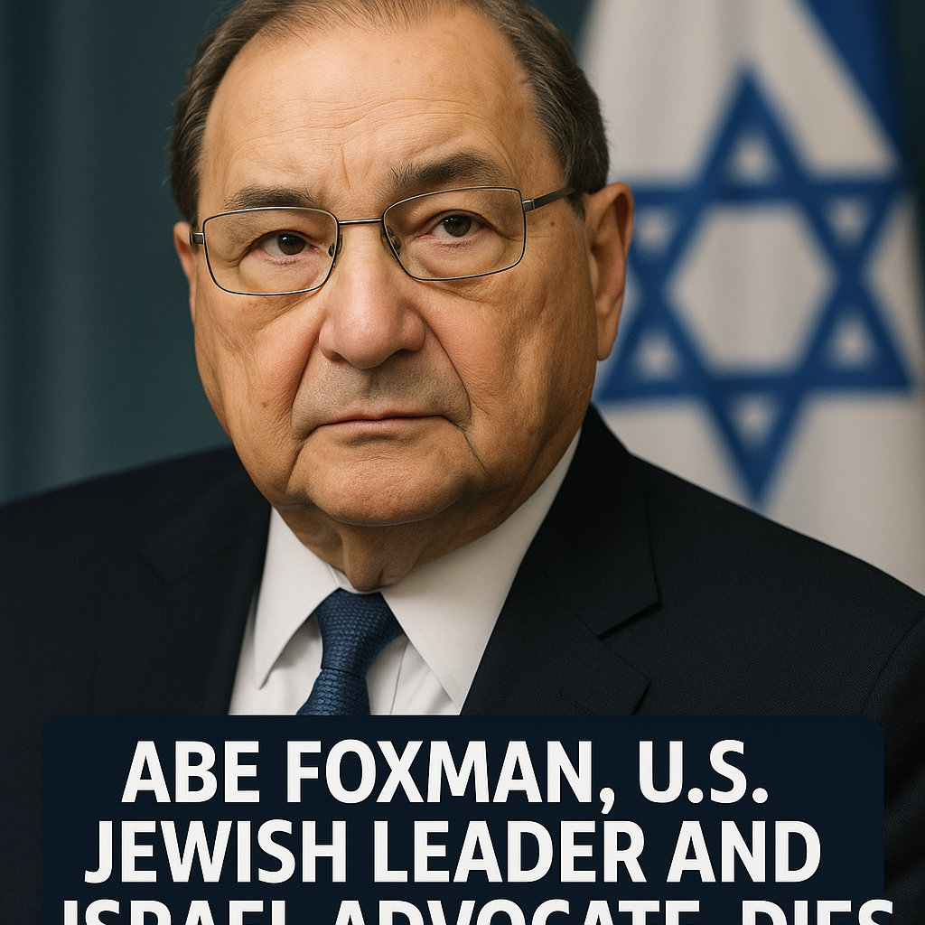 Illustration of Abe Foxman, US Jewish Leader and Israel Advocate, Dies at 86