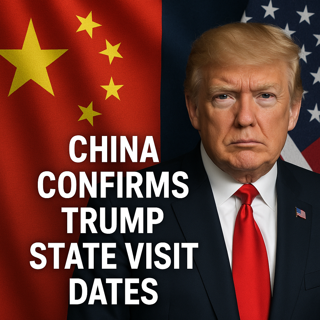 Illustration of China Confirms Trump State Visit Dates