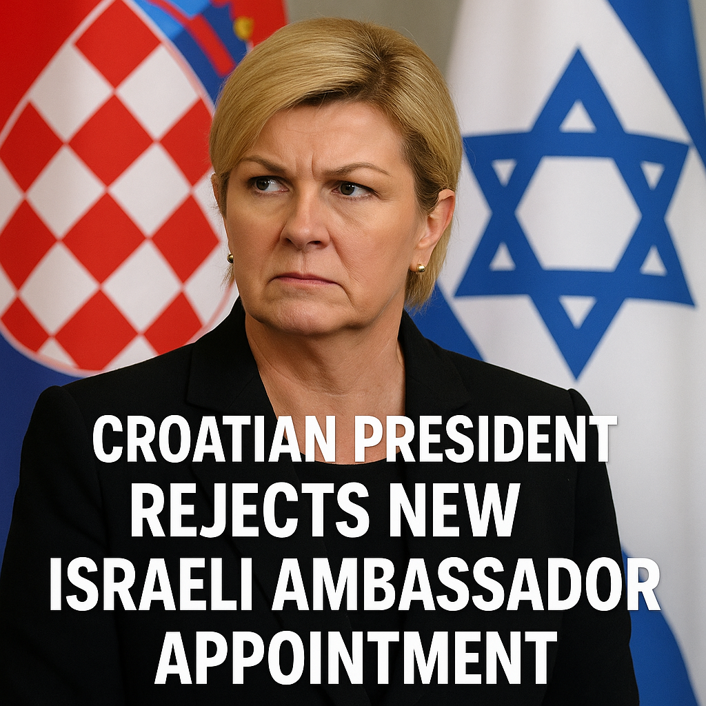 Illustration of Croatian President Rejects New Israeli Ambassador Appointment