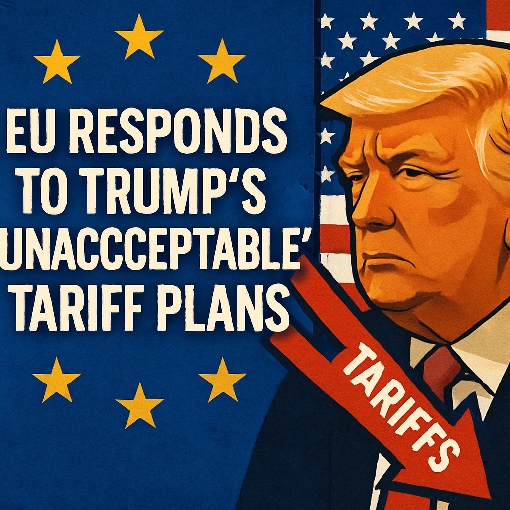 Illustration of EU Responds to Trump's 'Unacceptable' Tariff Plans