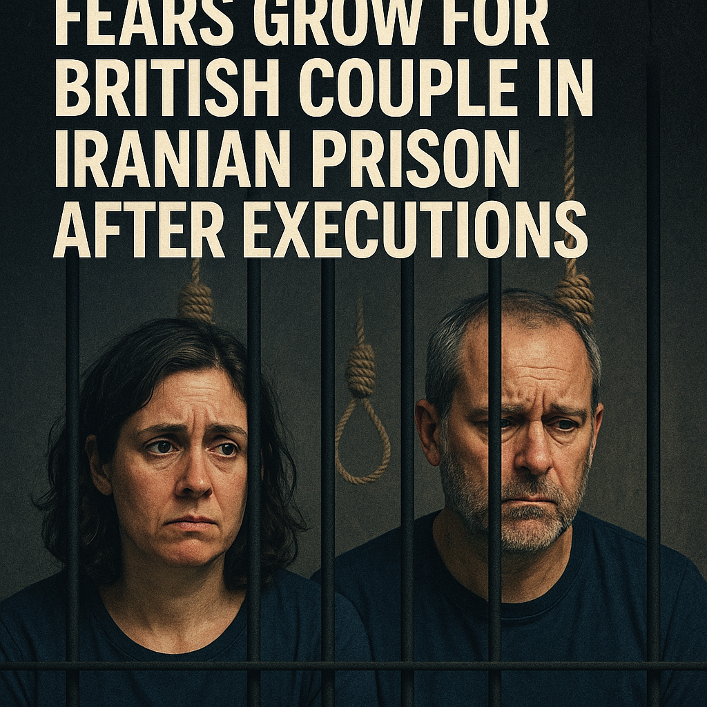 Illustration of Fears Grow for British Couple in Iranian Prison After Executions