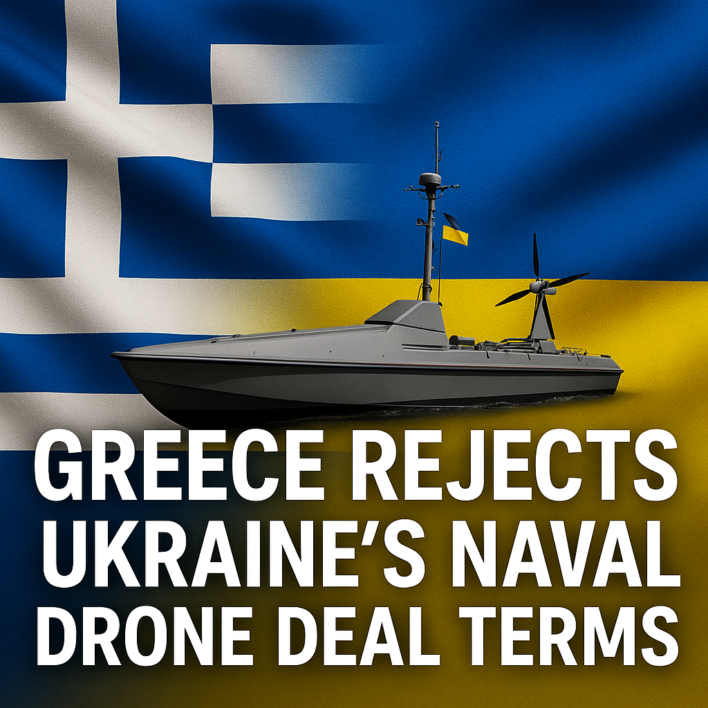 Illustration of Greece Rejects Ukraine's Naval Drone Deal Terms